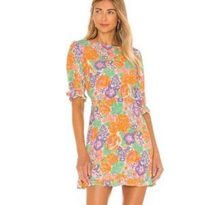 FAITHFULL THE BRAND Floral Print Daphne Mini Dress